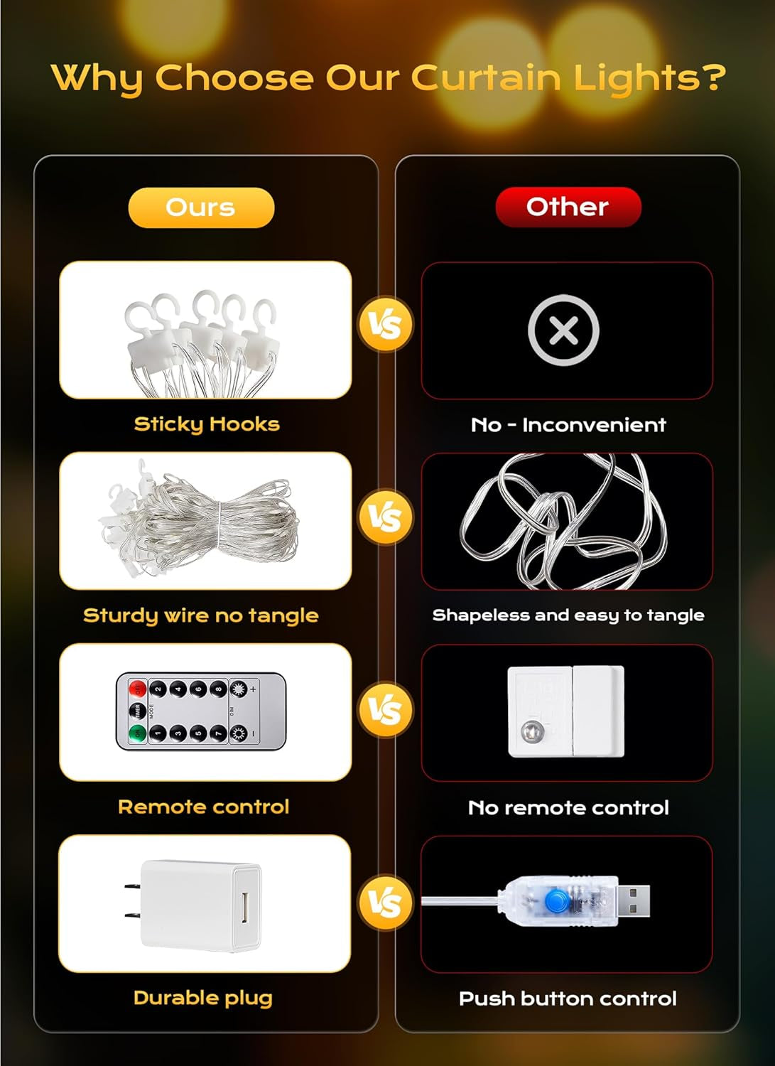 300 LED Curtain Lights, 9.8 FT Plug in Fairy Lights for Bedroom, 8 Lighting Modes, Christmas String Lights for Window Wall Wedding Party Birthday Christmas Decorations, Warm White